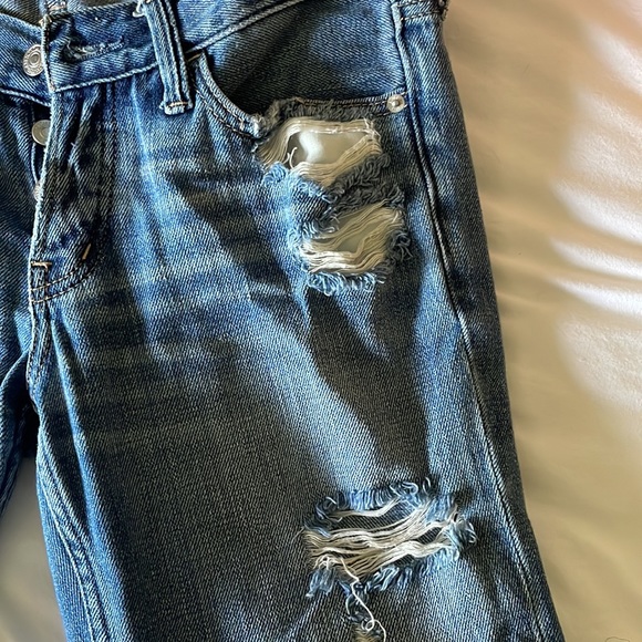 🦌Abercrombie & Fitch Boyfriend Straight Distressed Jeans - Picture 6 of 8